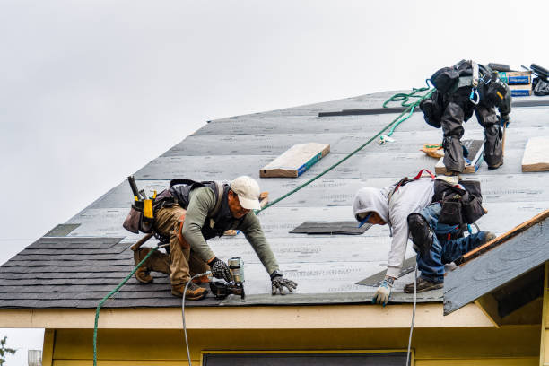 Professional Gutter Installation technician working in Chilton, WI